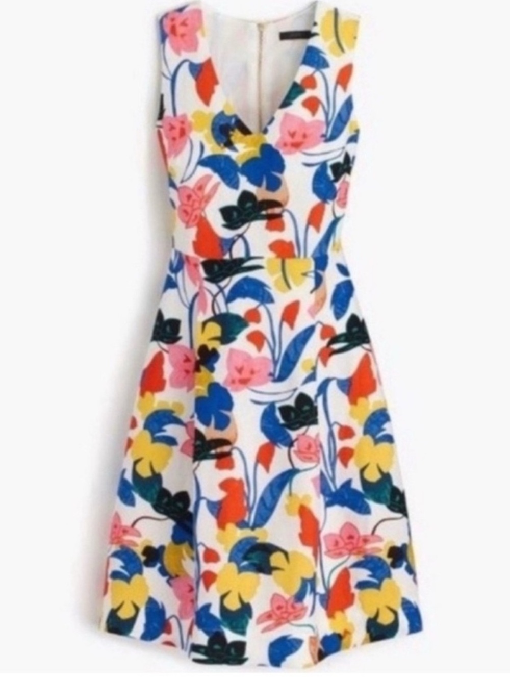 J. Crew Morning Floral Linen
Blend Dress